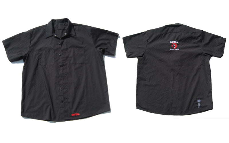 METAL Wolf Pack Collared Embroidered Shirt