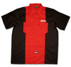 METAL Red/Black Collared Embroidered Shirt