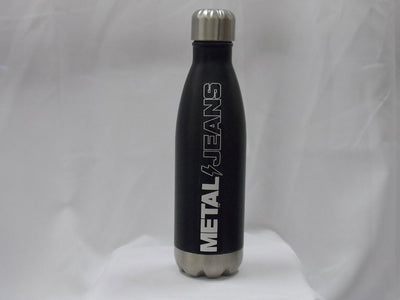 METAL aluminum 16 oz. whiskey bottle